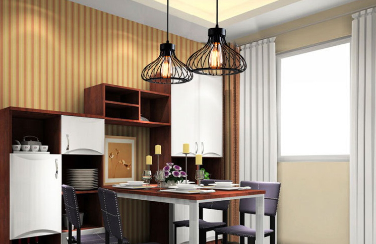 โคมไฟระย้าเหล็กดัด Modern minimal 22cm