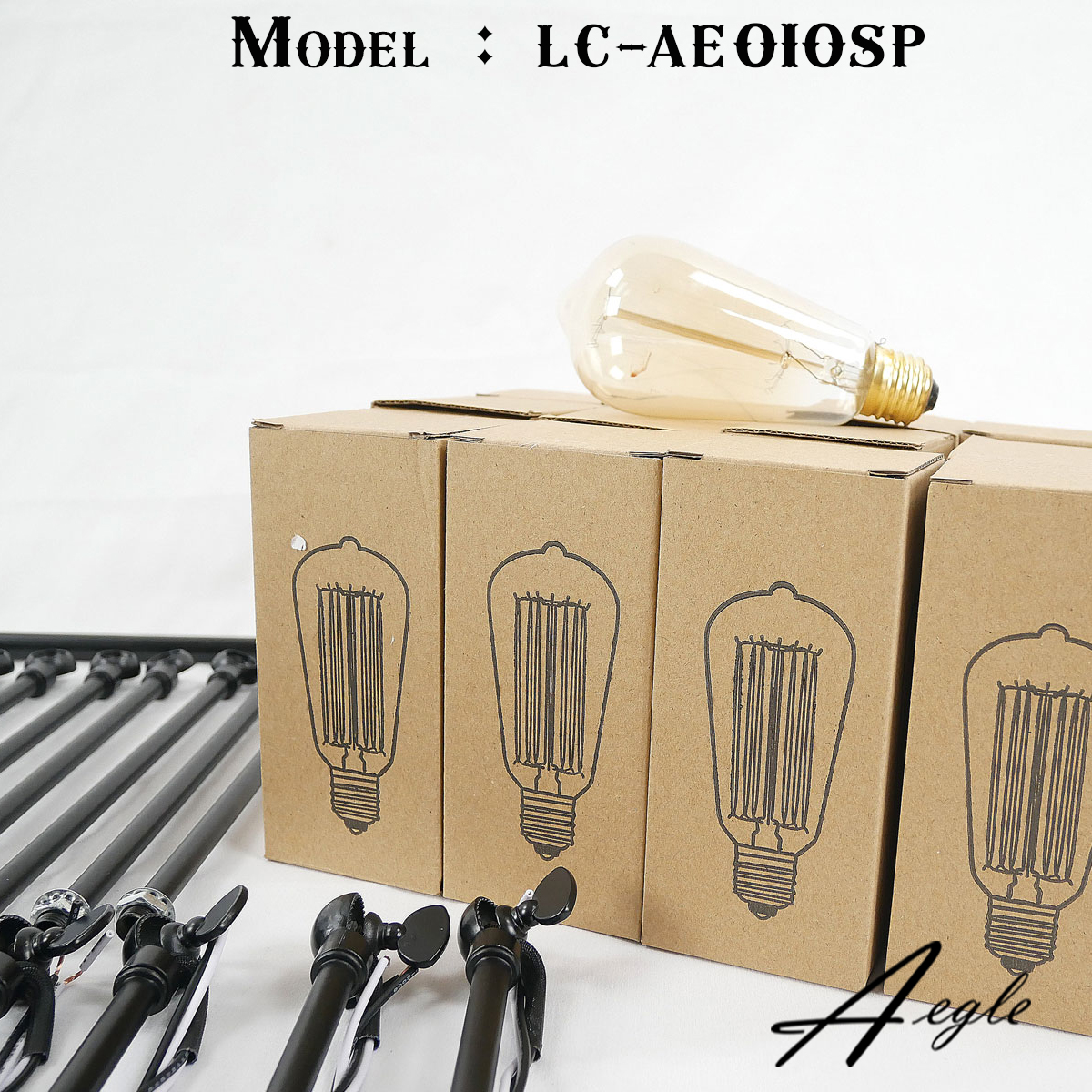 โคมไฟระย้าเหล็กทรงแมงมุม 12 ขา สีดำ สไตล์ Loft American