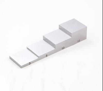 บล็อคความหนามาตรฐาน สำหรับสอบเทียบเครื่องวัดความหนาโลหะ (Aluminum Step Calibration Block for Ultrasonic Thickness Testing)