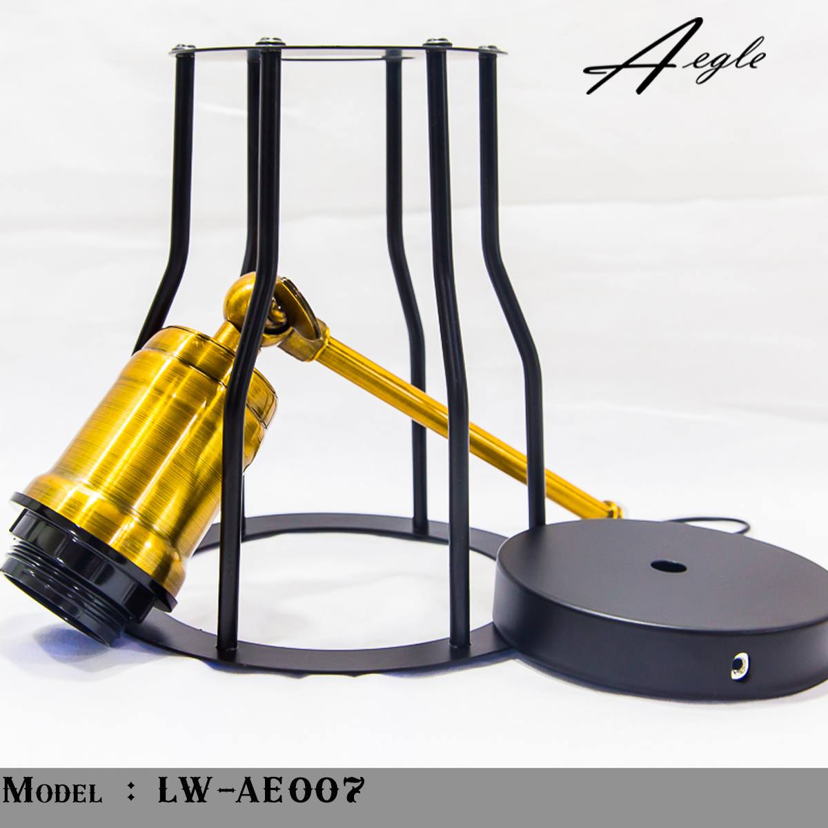 โคมไฟติดผนังเหล็กโบราณ Amazon Retro Wall Loft