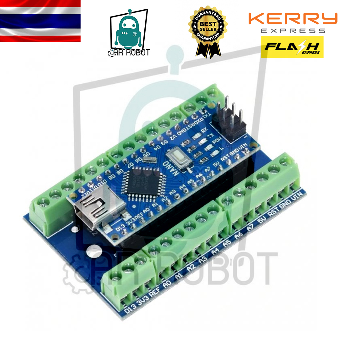 arduino nano shield Arduino Nano V1.0 Screw Shield (สินค้าในไทย)