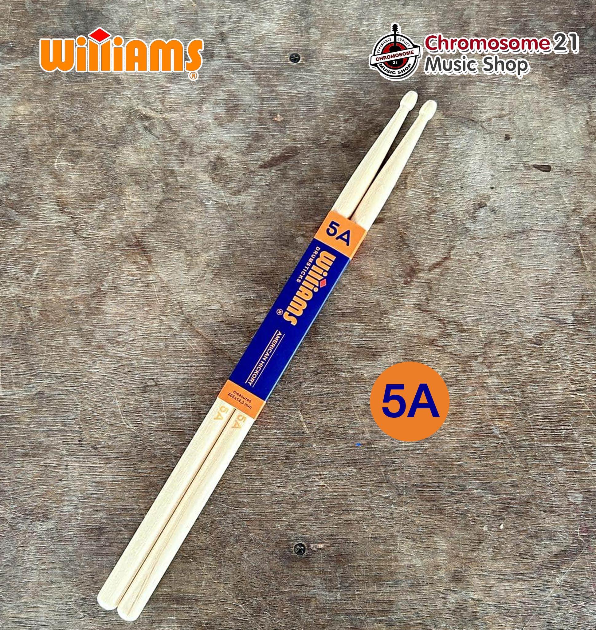 ไม้กลอง Williams ขนาด5A Classic Series Americana Hickory รุ่น DS-WCL-5A
