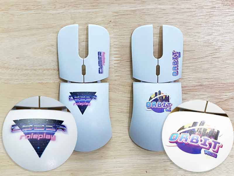 สกรีนเม้าส์ พิมพ์ mouse 4 สี