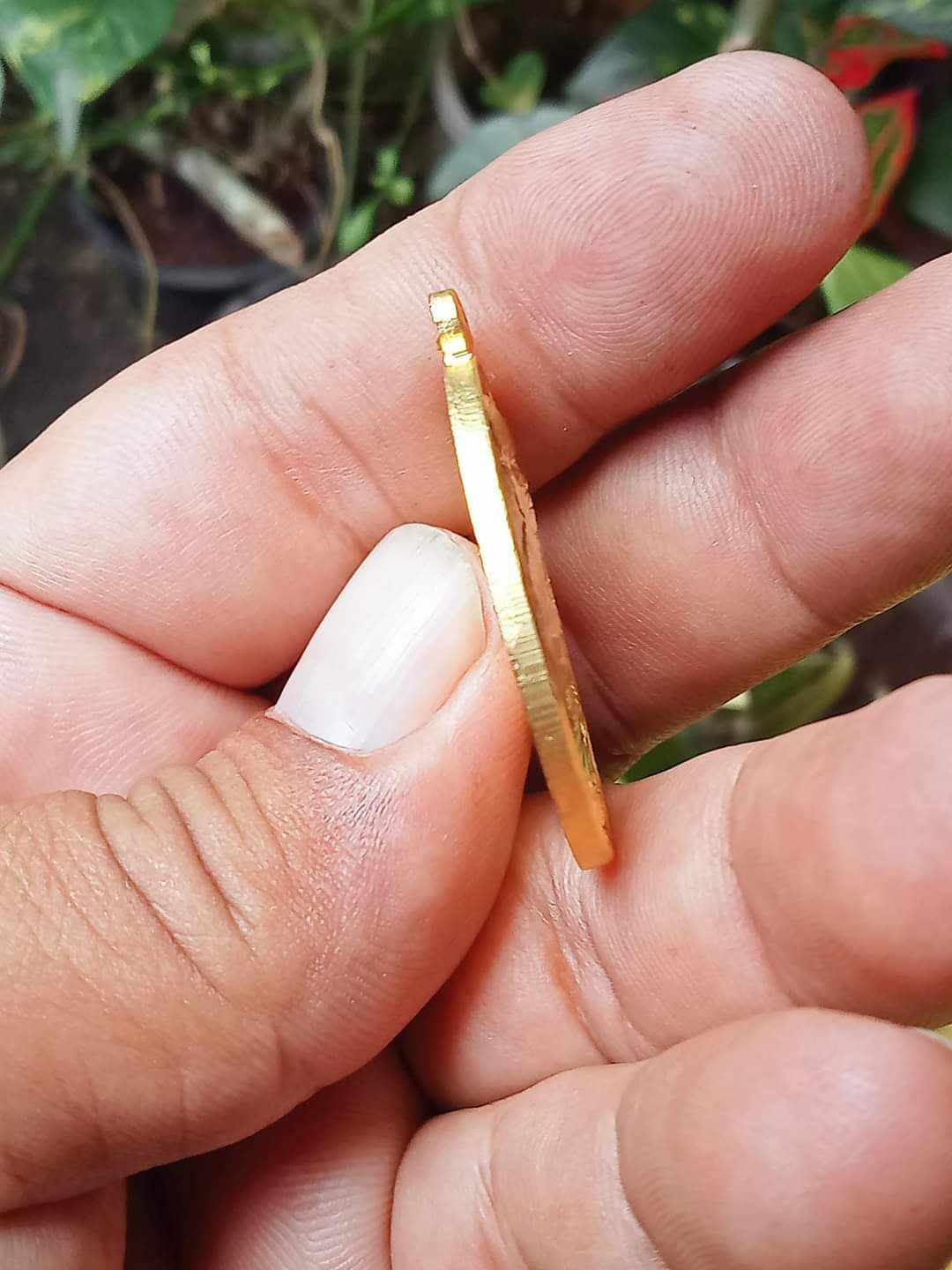 เหรียญอายุยืน หลวงพ่อคูณ ปริสุทโธ รุ่นพิเศษ วัดบ้านไร่ จ.นครราชสีมา เนื้อทองทิพย์ ปี2553