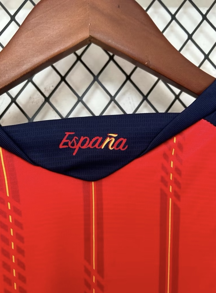 2026-27 มาใหม่เสื้อฟุตบอลสเปน สีเเดง Fans Edition เกรดแฟนบอล Size S-2XL