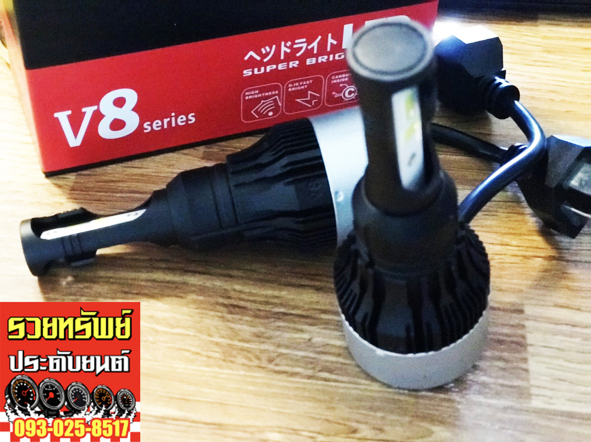 LED-022 หลอดไฟหน้าLEDแต่ง(รุ่นมีพัดลมระบายความร้อน) ราคา/คู่