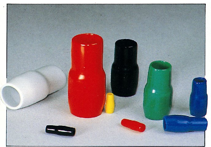 BANDEX VINYL WIRE END CAPS ปลอกหุ้มหางปลา สีมาตรฐาน แดง, ขาว, น้ำเงิน, เหลือง, ดำ, เขียว และสีพิเศษ น้ำตาล, เทา, ฟ้าอ่อน
