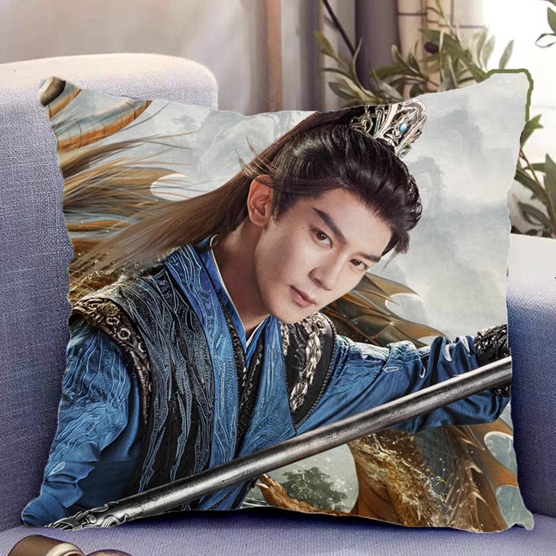 Pre - หมอนลายดรุณควบม้าขาวเมามายลมวสันต์ (ไม่ใช่สินค้าอฟช.) 40 cm DashingYouth 少年白马醉春风