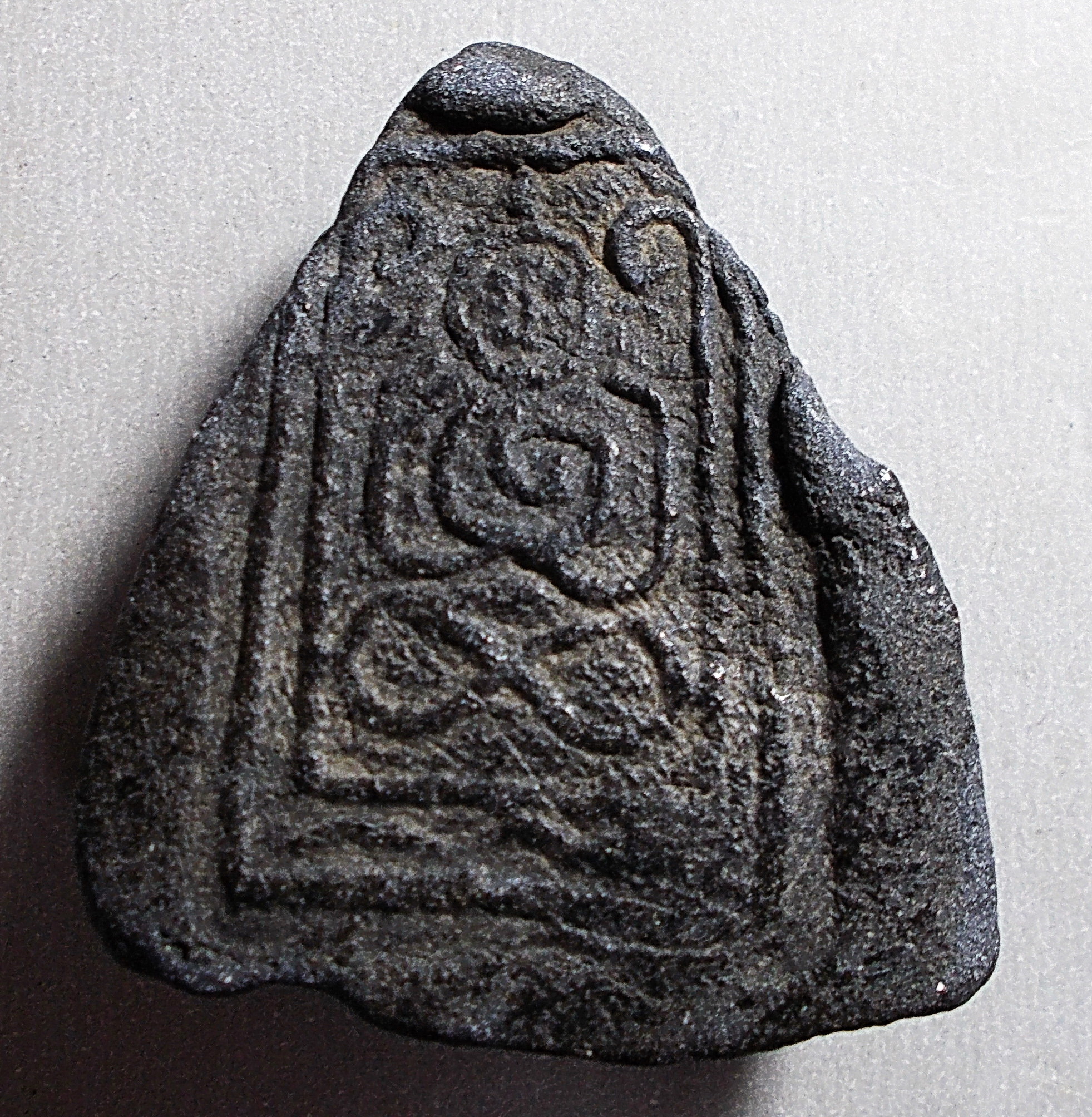 ลพ.คร้าม วัดพระเงิน นนทบุรี พิมพ์หลวงพ่อโต หลังยันต์ตุ๊กตาใหญ่