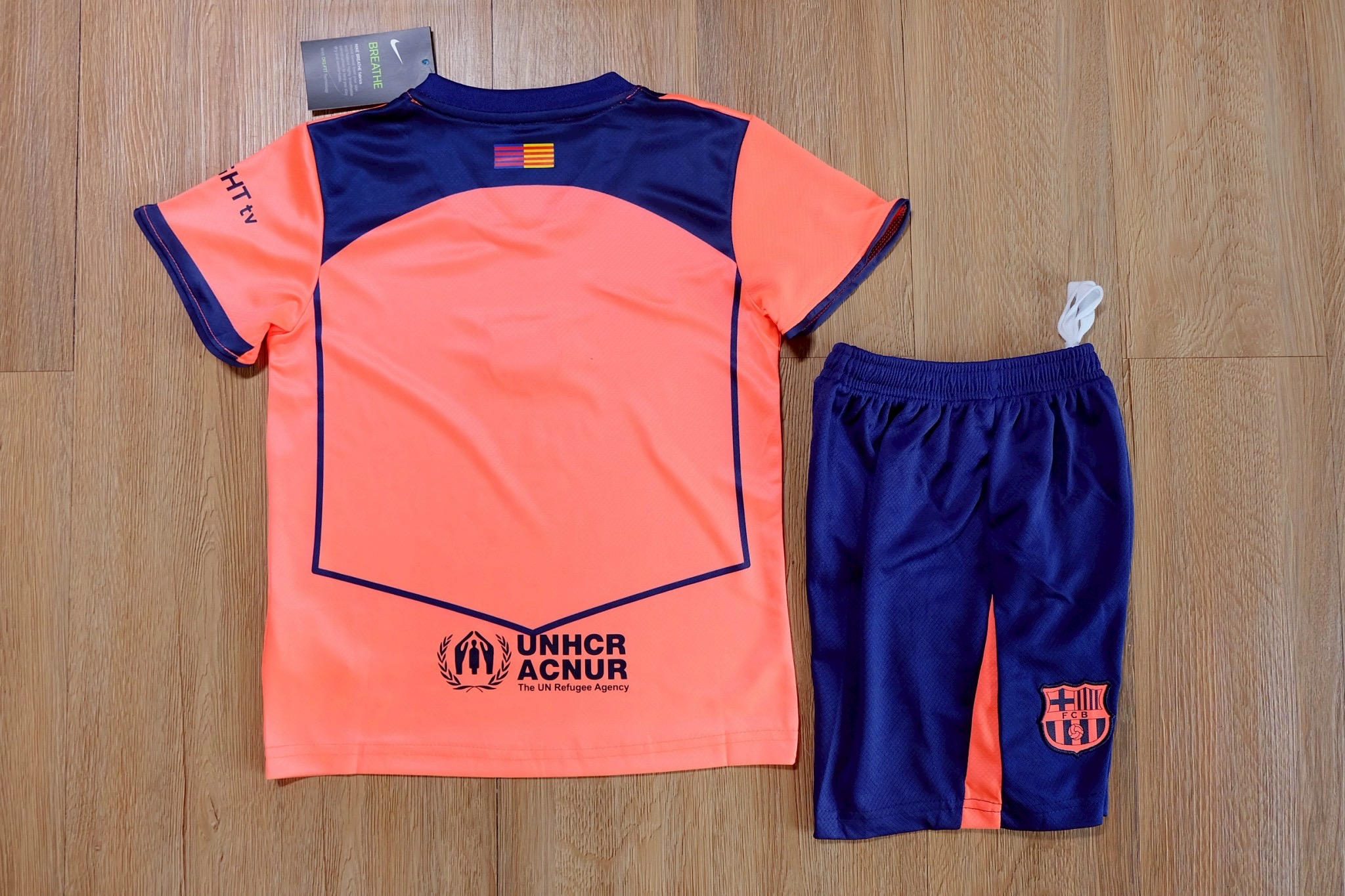 ชุดฟุตบอลเด็ก – 2025-26 ชุดฟุตบอลเด็กบาซ่าฯ สีส้ม สำหรับเด็ก Fans Edition เกรดเเฟนบอล Size 18-28