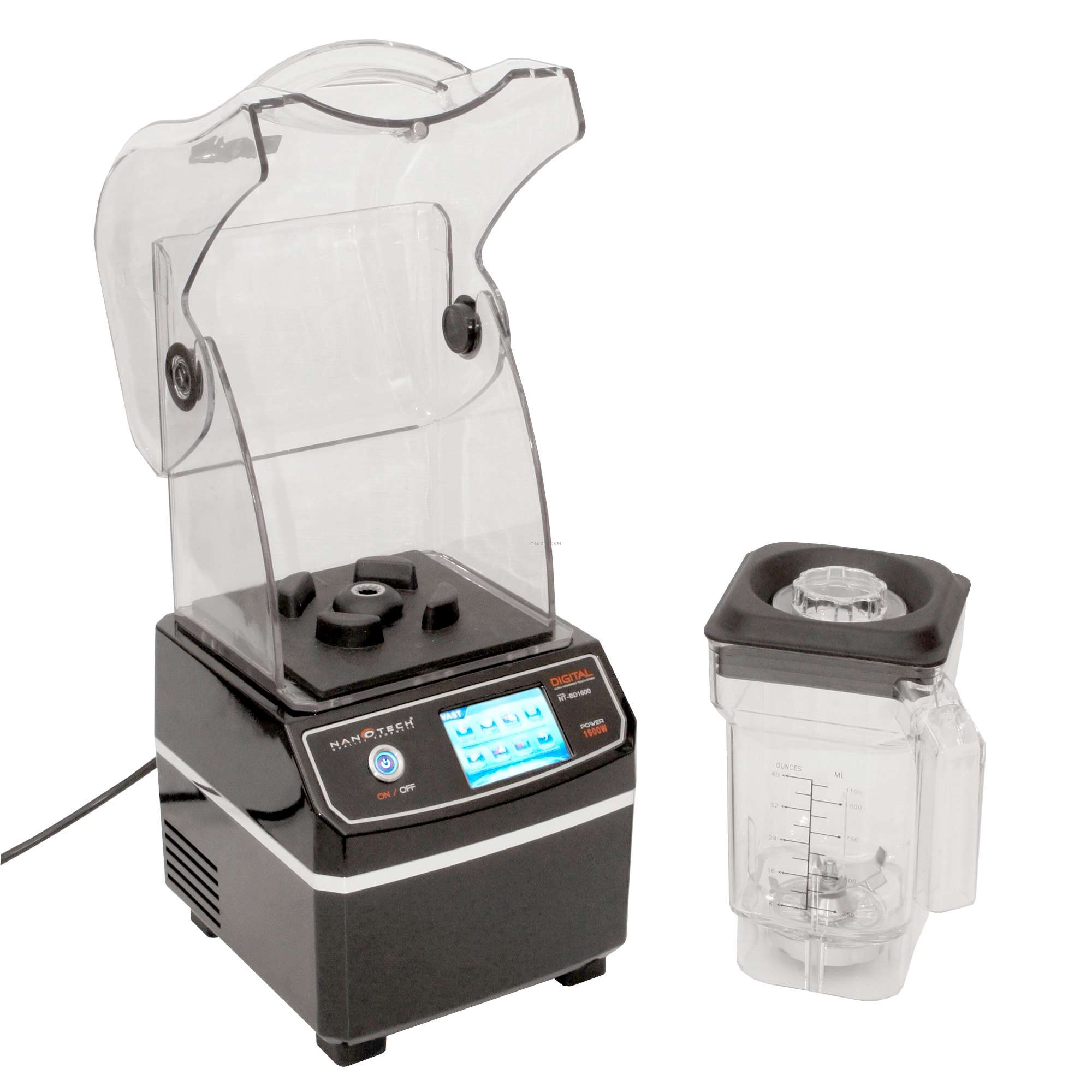 Nanotech เครื่องปั่นดิจิตอล ทัชสกรีน รุ่น NT-BD1600 (มีฝาครอบลดเสียง)