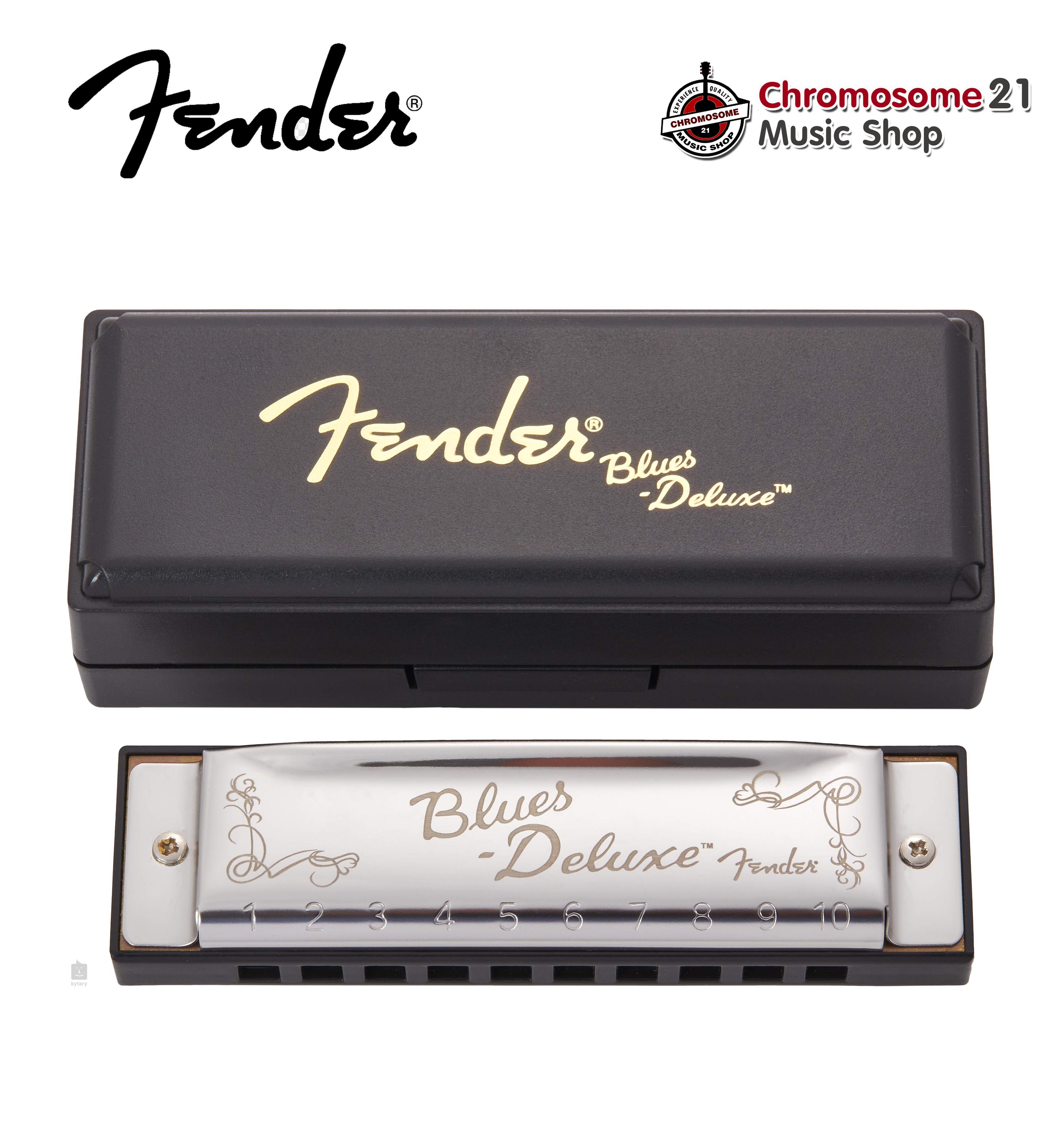 ฮาร์โมนิก้า เมาท์ออแกน FENDER BLUES DELUXE HARMONICA Available in C, G, A, D, F, E, Bb and seven-key