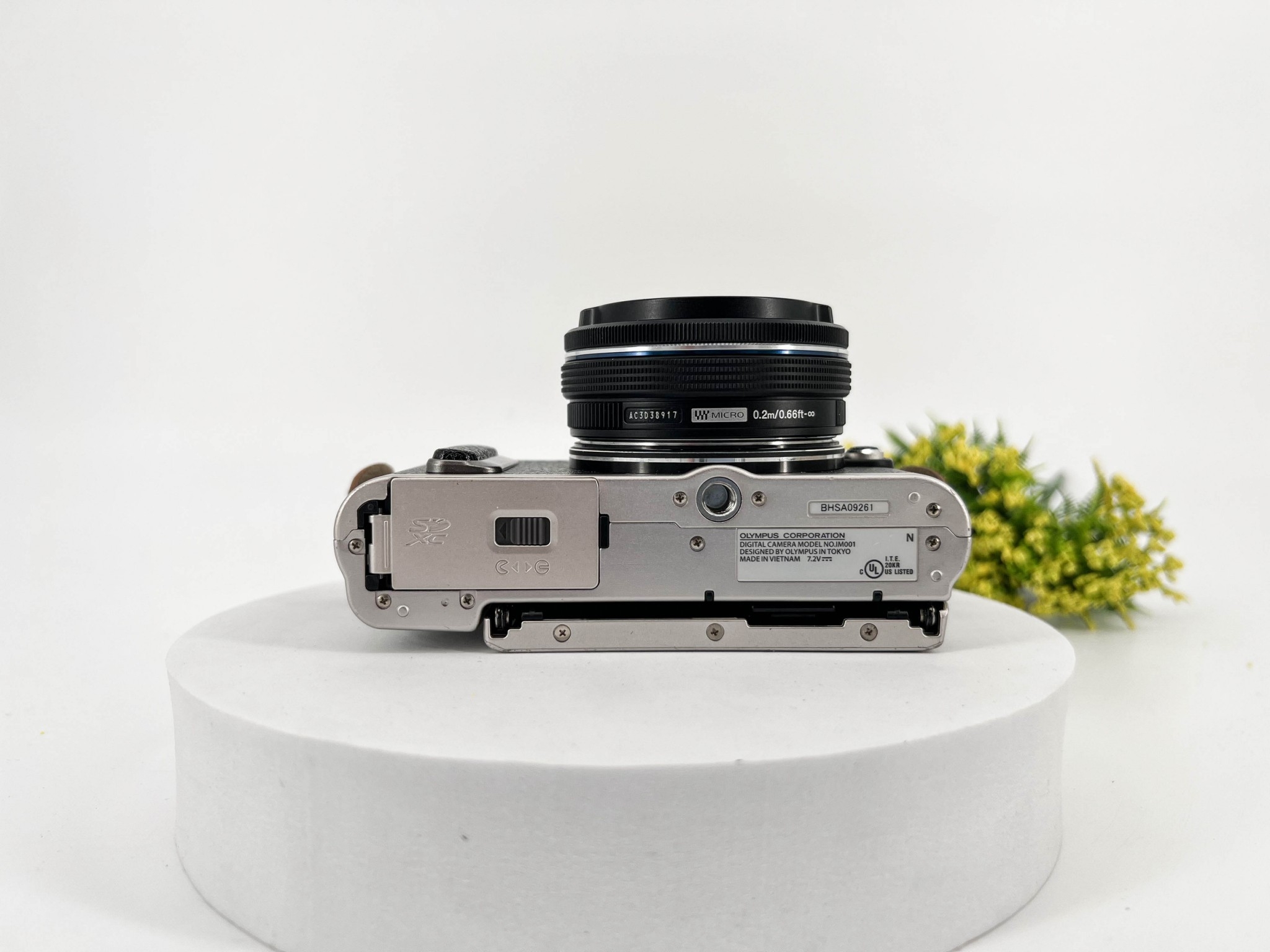 Olympus PEN E-PL8 + Lens 14-42 mm.