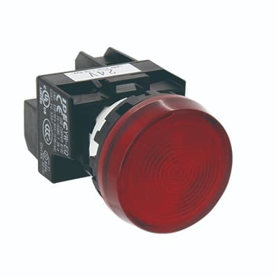 ไพล็อตแลมป์หัวเรียบ 22มม. LED 230V : IDEC PILOT LAMP YW1P-1EQM3