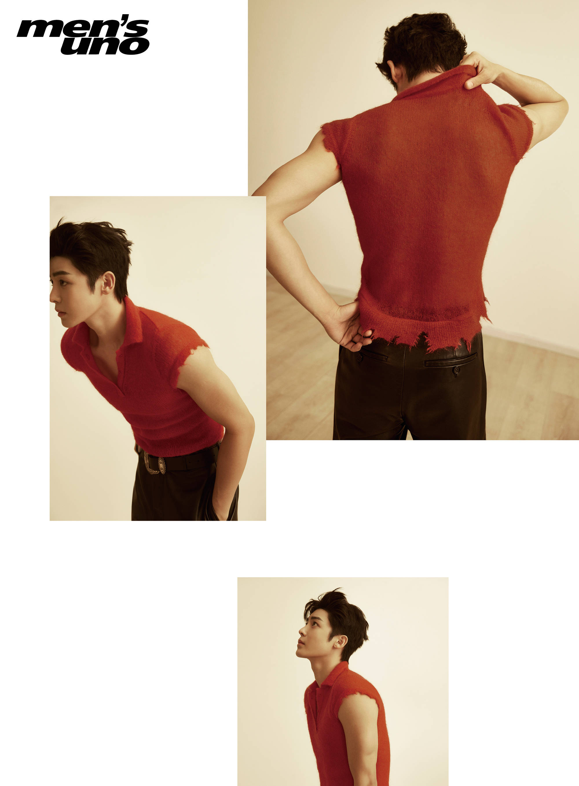 Pre - นิตยสาร Men's Uno โหวหมิงฮ่าว HouMinghao 2023+โปสเตอร์ อฟช.