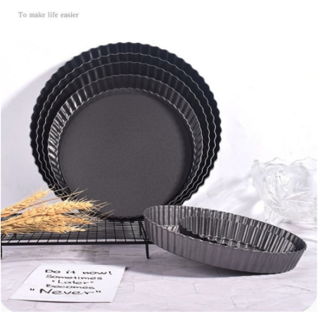 พิมพ์พายเทฟล่อน ถอดก้นได้ อย่างดี (ถาดพายเทฟล่อนถอดก้น) พิมพ์พายถอดก้นขอบหยัก พิมพ์ทาร์ต non-stick