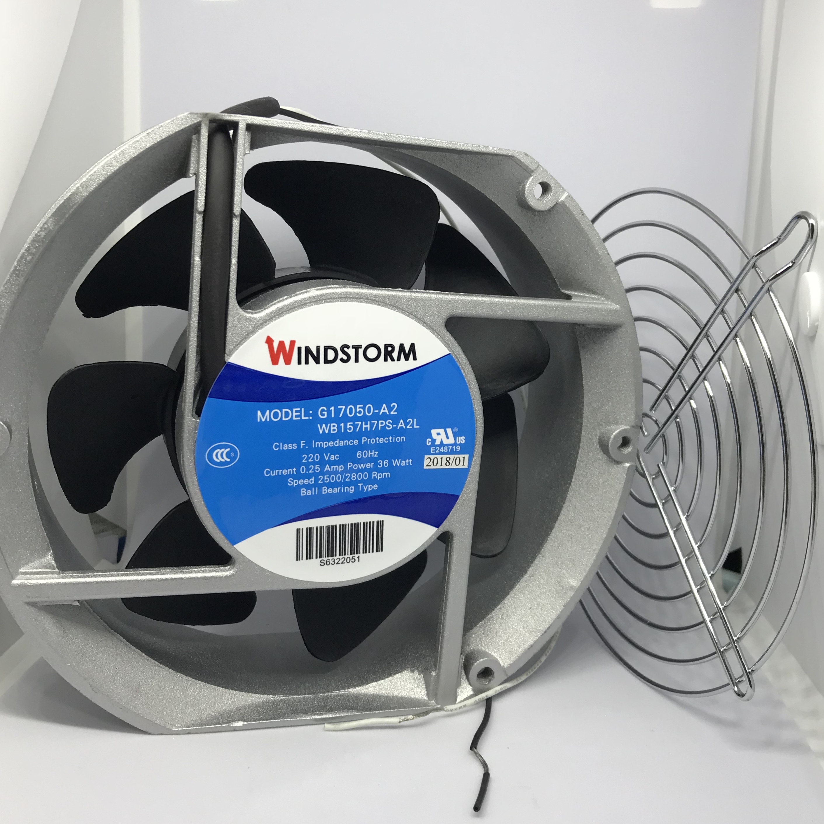 พัดลมระบายอากาศ ขนาด6" หัวตัด WB157-A2LG