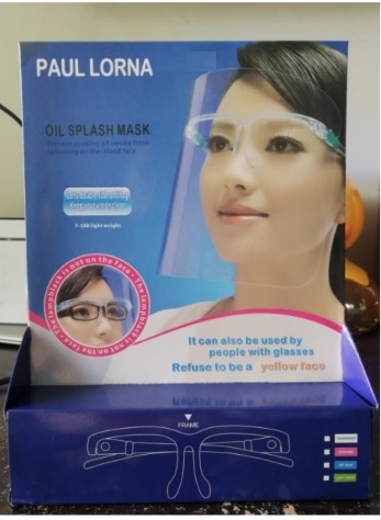 Face shield แบบแว่นตา