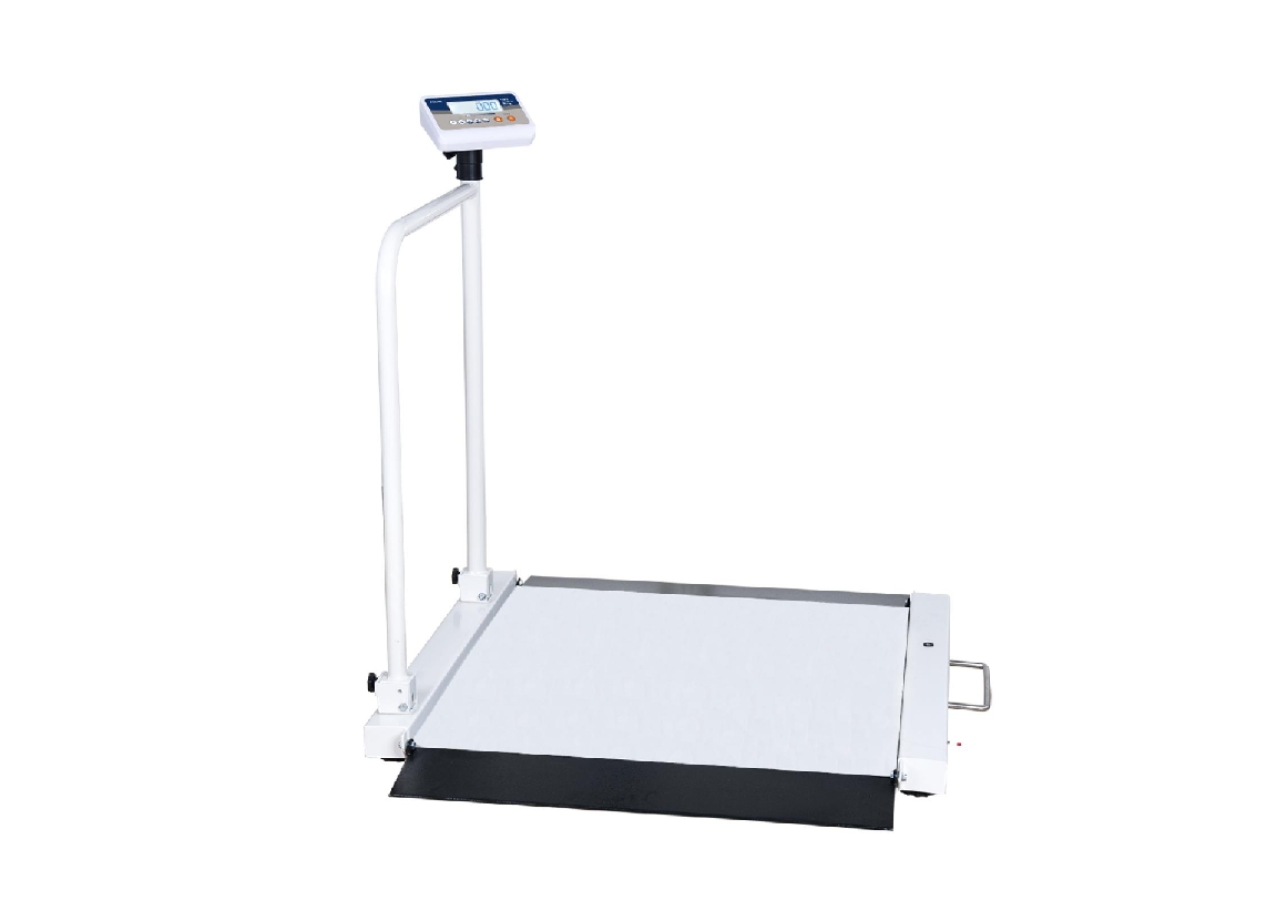 เครื่องชั่งน้ำหนักสำหรับรถเข็น พร้อมราวจับ 1 ด้าน T-Scale รุ่น M503