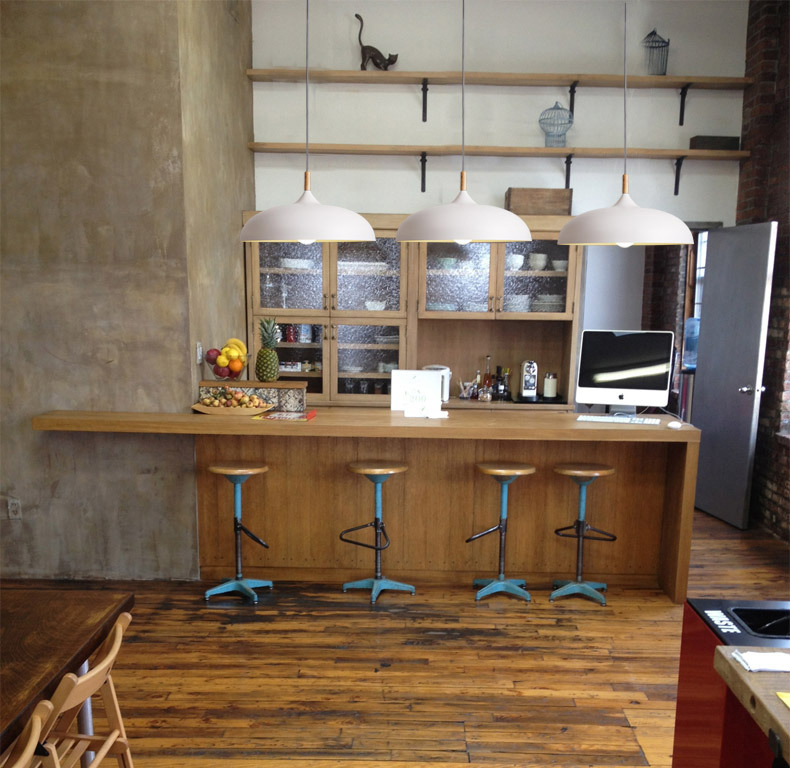 โคมไฟห้อยเพดานนอร์ดิกหัวไม้ 45cm