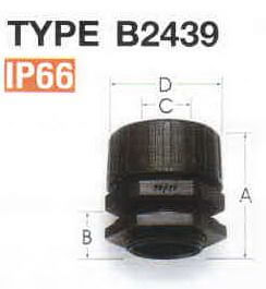 N.LF คอนเนคเตอร์ NYLON LIQUID-TIGHT FLEXIBLE CONNECTOR TYPE B2439