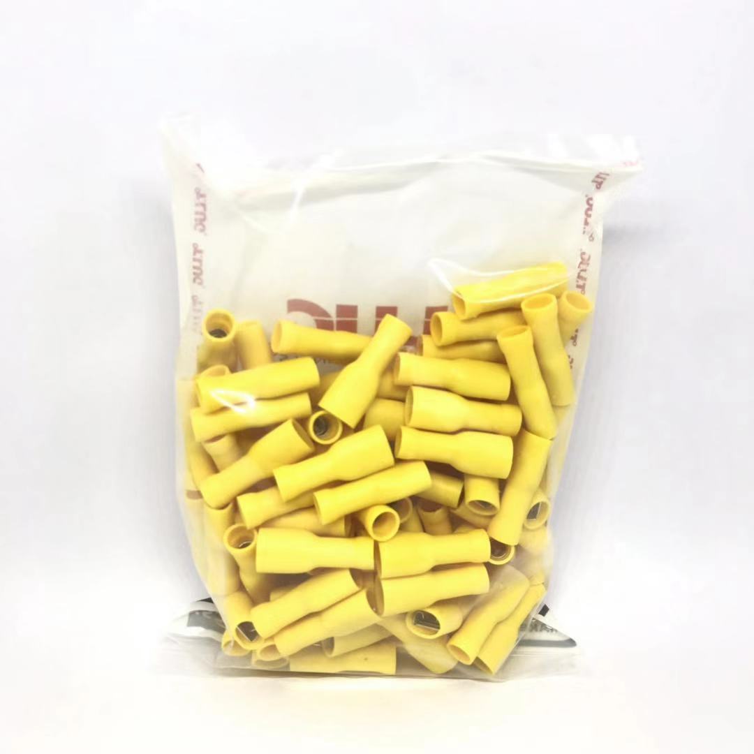 หัวเสียบตัวเมีย รุ่นแบนหุ้มเต็ม PV (ราคา/ถุง)