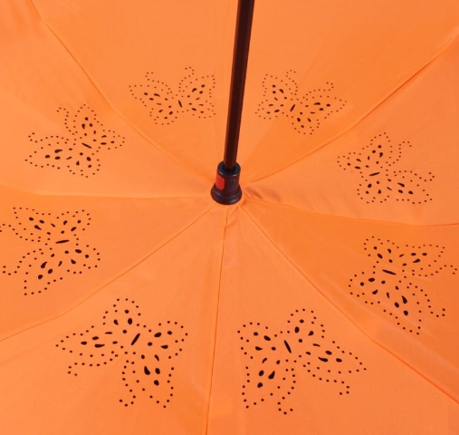ร่มกลับด้าน สีส้ม (คละสี)