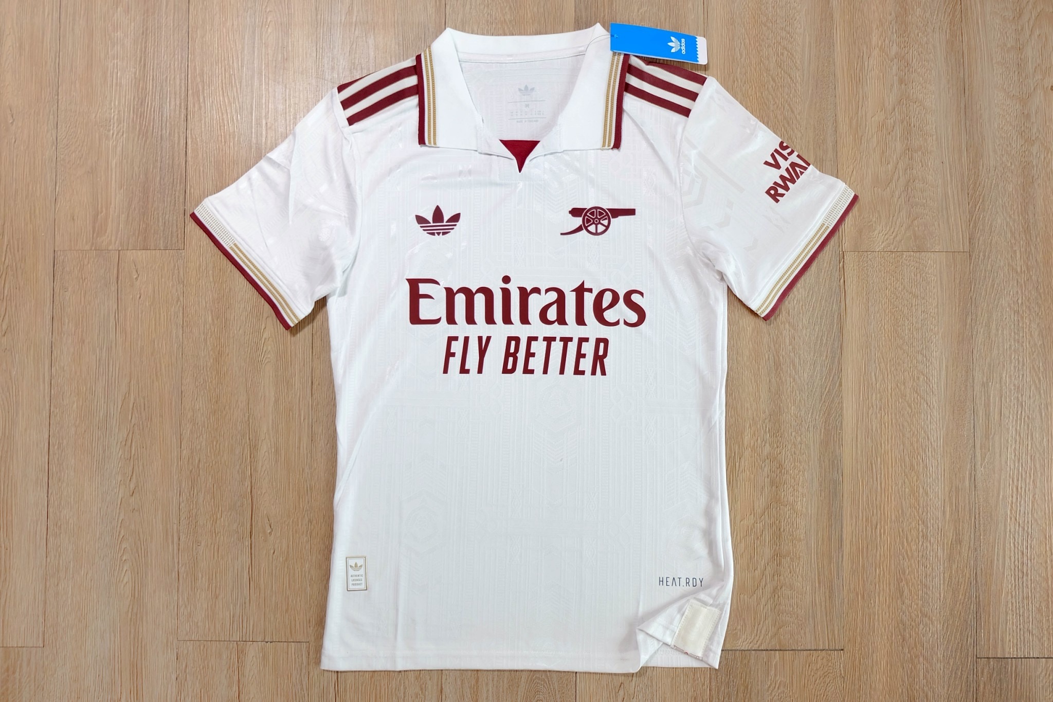 2025-26 เสื้อฟุตบอลอาร์เซฯ สีครีม สำหรับผู้ชาย Player Edition เกรดนักเตะ Size S-2XL