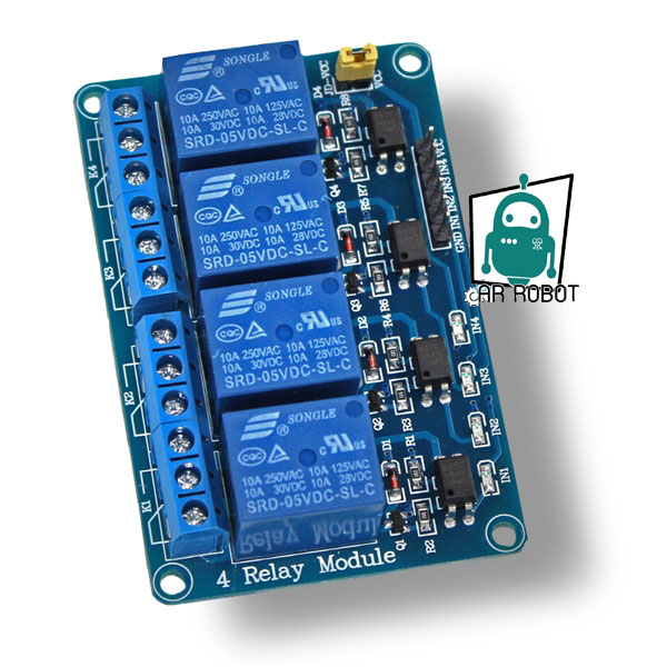 Relay Module 4-Channel 5โวลต์