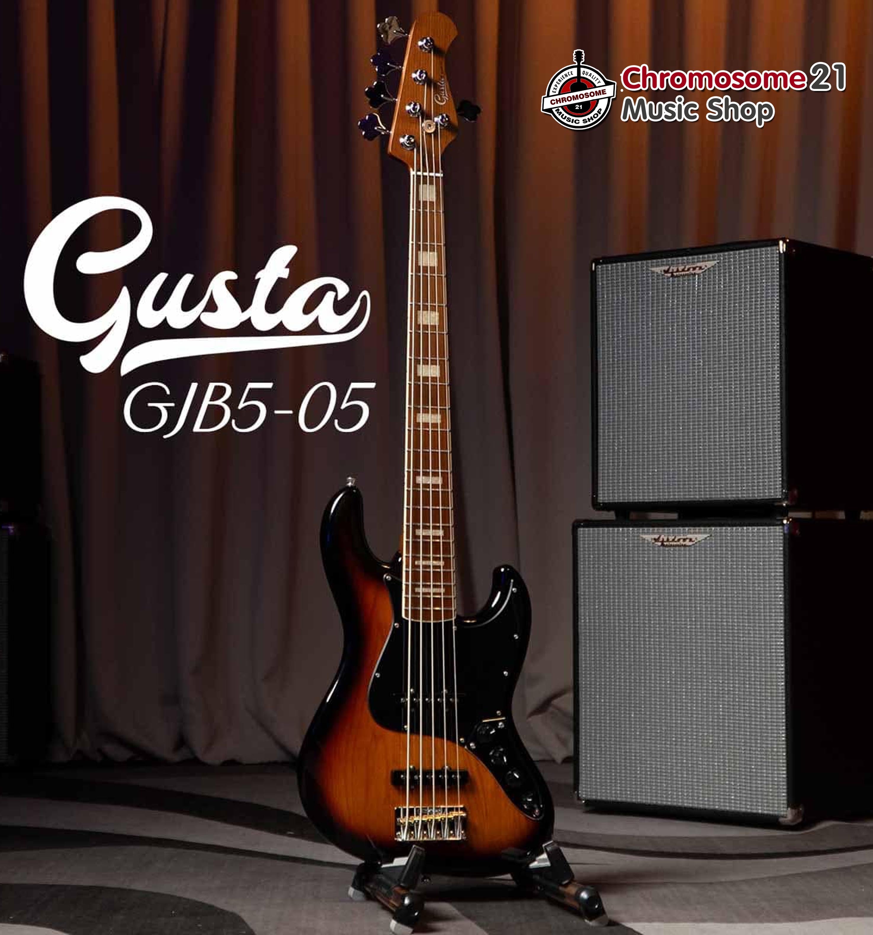 เบส5สาย Gusta GJB5-05
