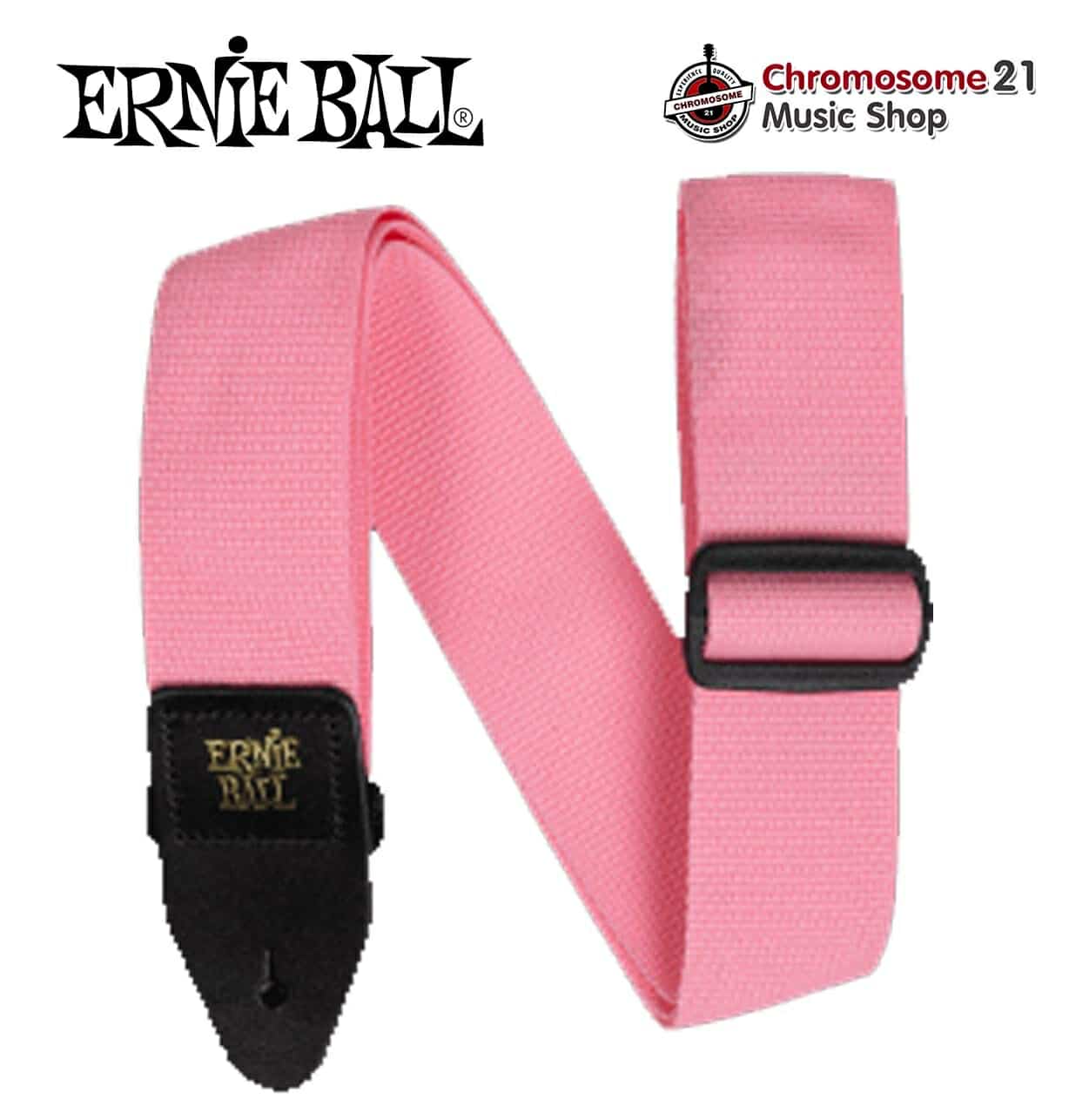 สายสะพายกีตาร์ Ernie Ball Polypro สี Pink Sunrise (P05376)