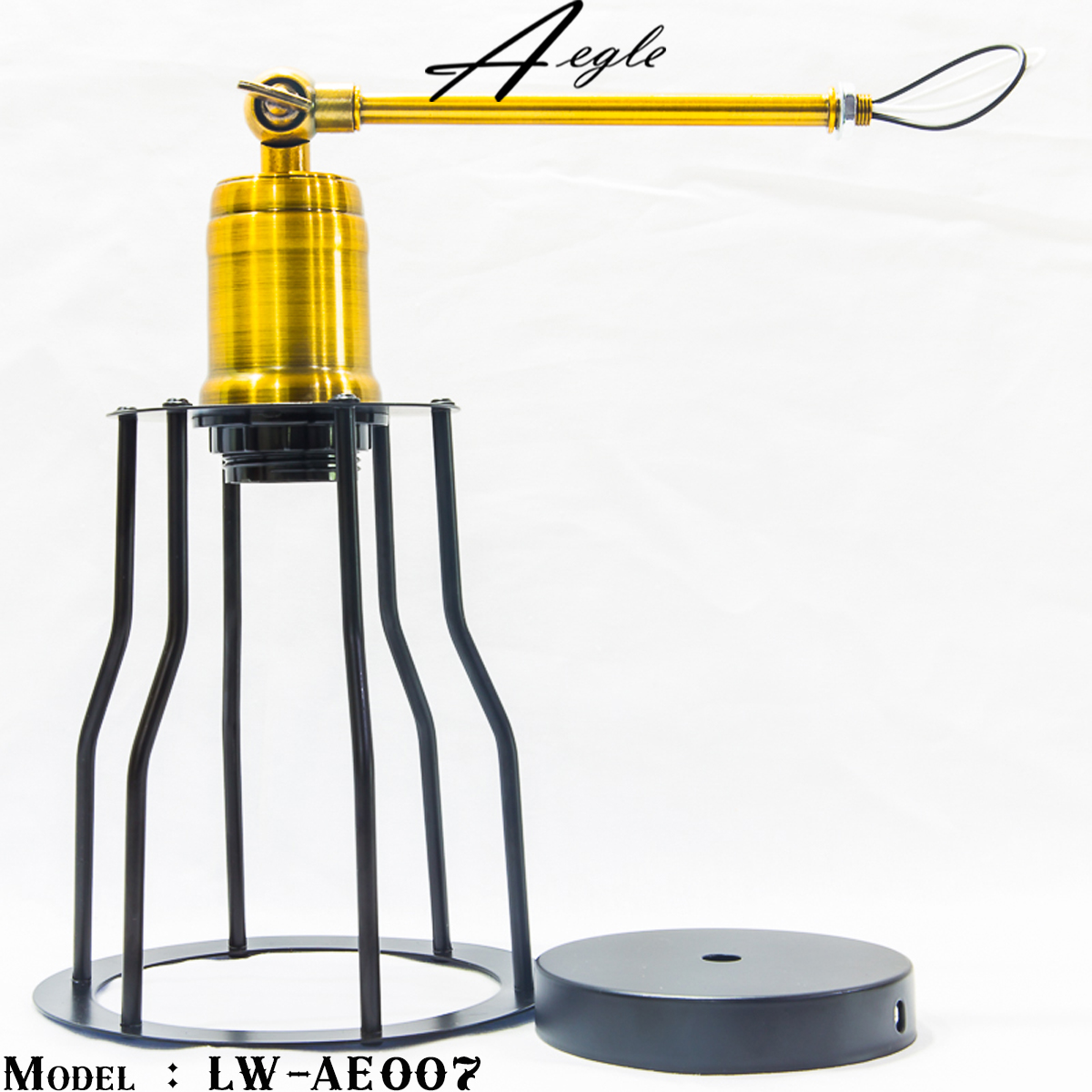 โคมไฟติดผนังเหล็กโบราณ Amazon Retro Wall Loft