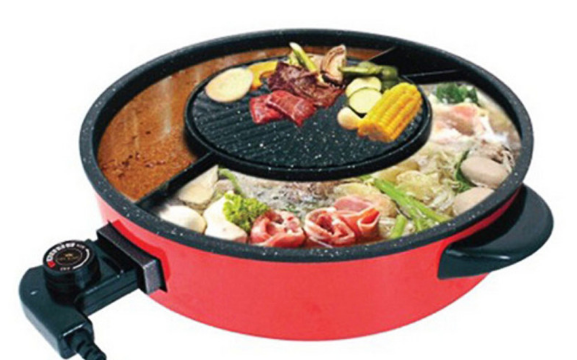FRY KING กระทะบาร์บีคิว กริลล์ & ชาบูสุกี้ (2 in 1) รุ่น FR-BQ5