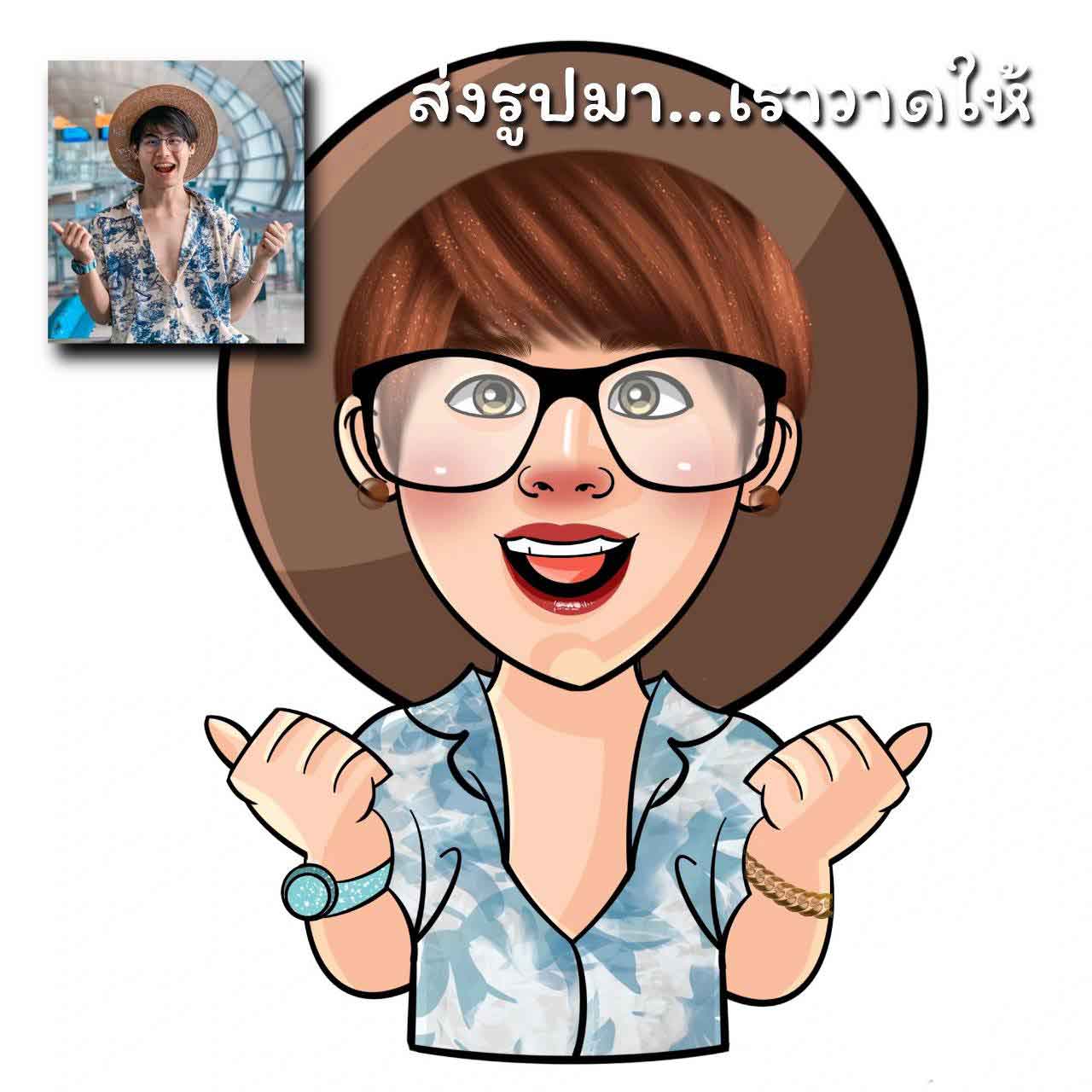 รับวาดรูปการ์ตูน วาดรูปกราฟฟิก วาดรูปภาพประกอบ รูปเดี่ยว