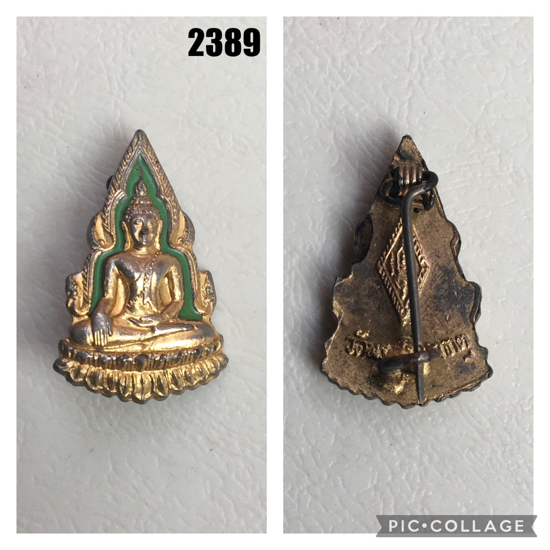 เข็มกลัดลงยาพระพุทธชินราช วัดพระศรีมหาธาตุ พิษณุโลก
