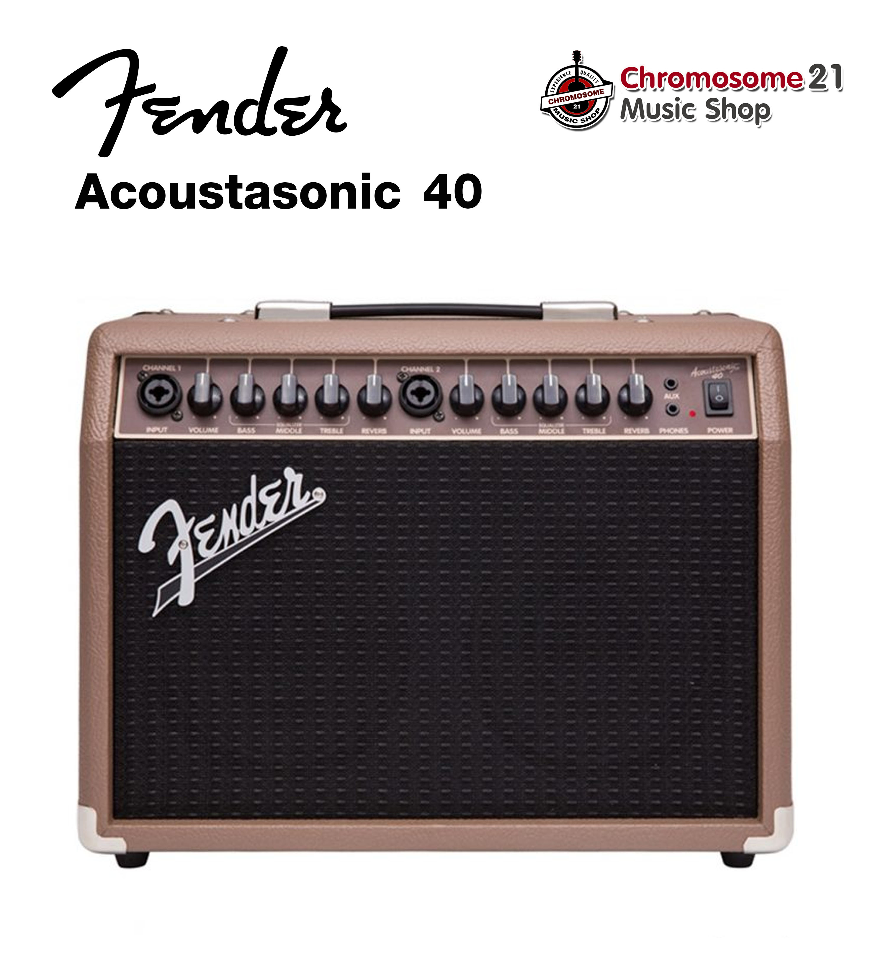 แอมป์กีตาร์โปร่ง Fender Acoustasonic 40