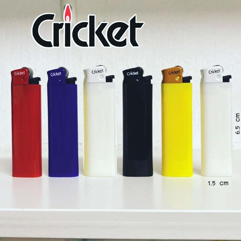 ไฟแช็ค Cricket พร้อมพิมพ์โลโก้ สกรีนไฟแช็ค Cricket