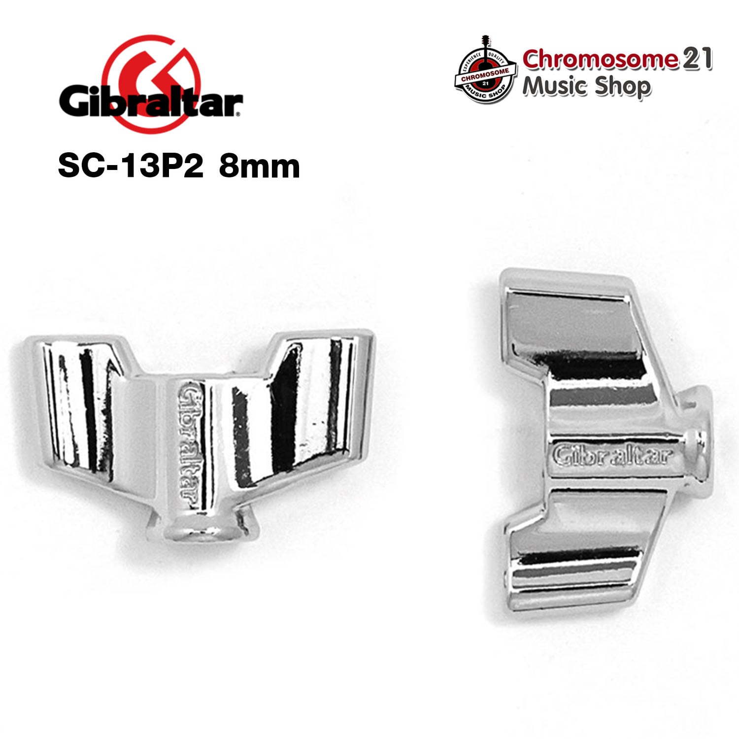 ตัวล็อคฉาบ Gibraltar SC-13P2 8mm Heavy-Duty Wing Nut (2-pack)