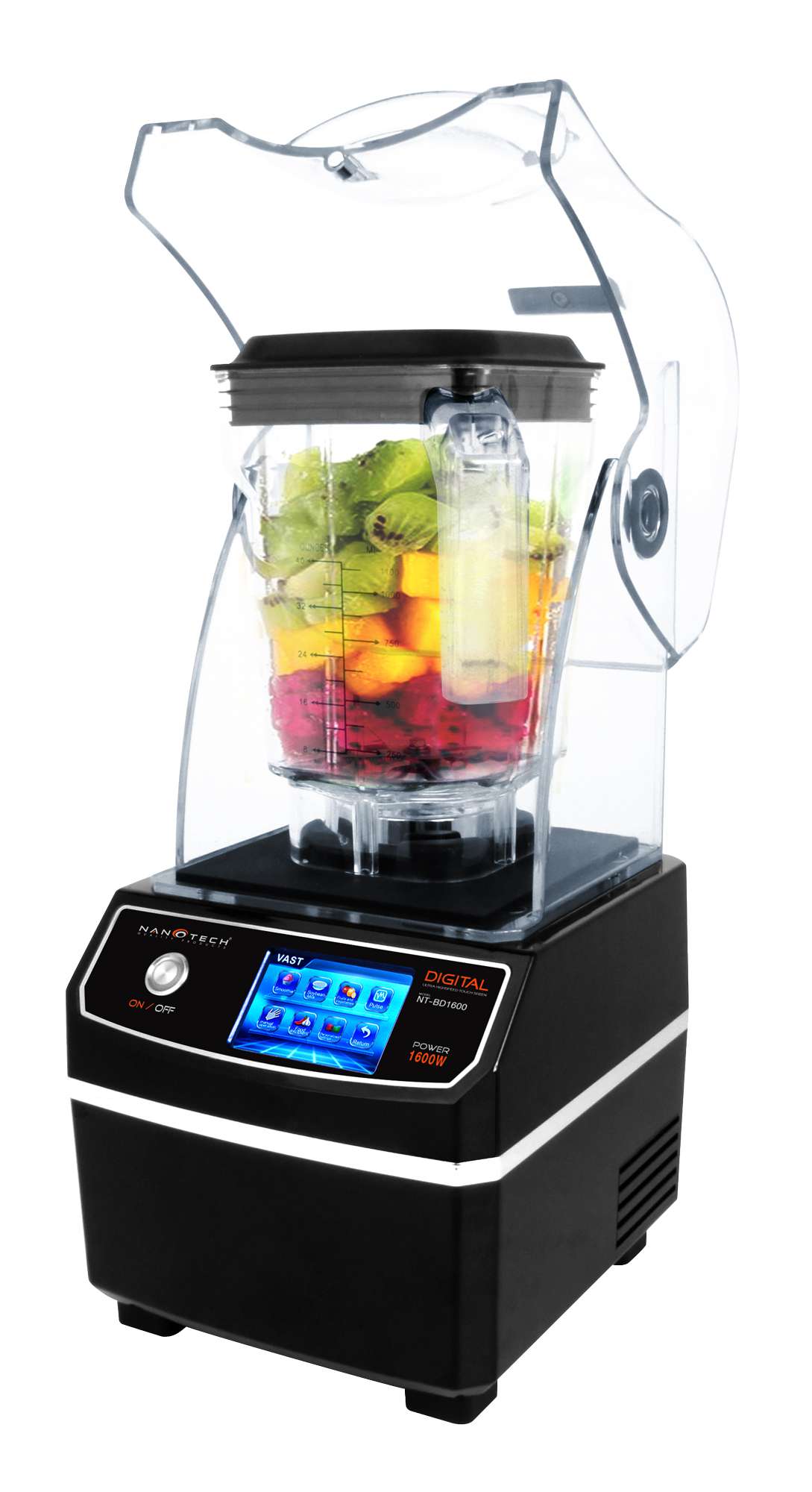 Nanotech เครื่องปั่นดิจิตอล ทัชสกรีน รุ่น NT-BD1600 (มีฝาครอบลดเสียง)