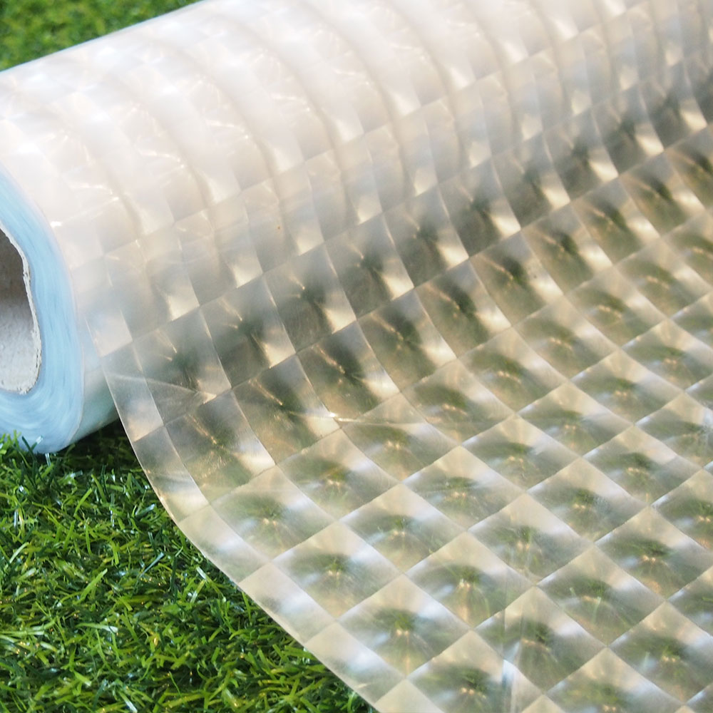 ฟิล์มติดกระจก สูญญากาศ ลายตาราง ขาวขุ่น ใส (SVK-S010) ตัดขายเป็นเมตร ฟิล์มติดกระจก บังตา กันUV ลดความร้อน PVC ไม่มีกาว ลอกแล้วติดใหม่ได้ ติดหน้าต่าง นำเข้าจากเกาหลี