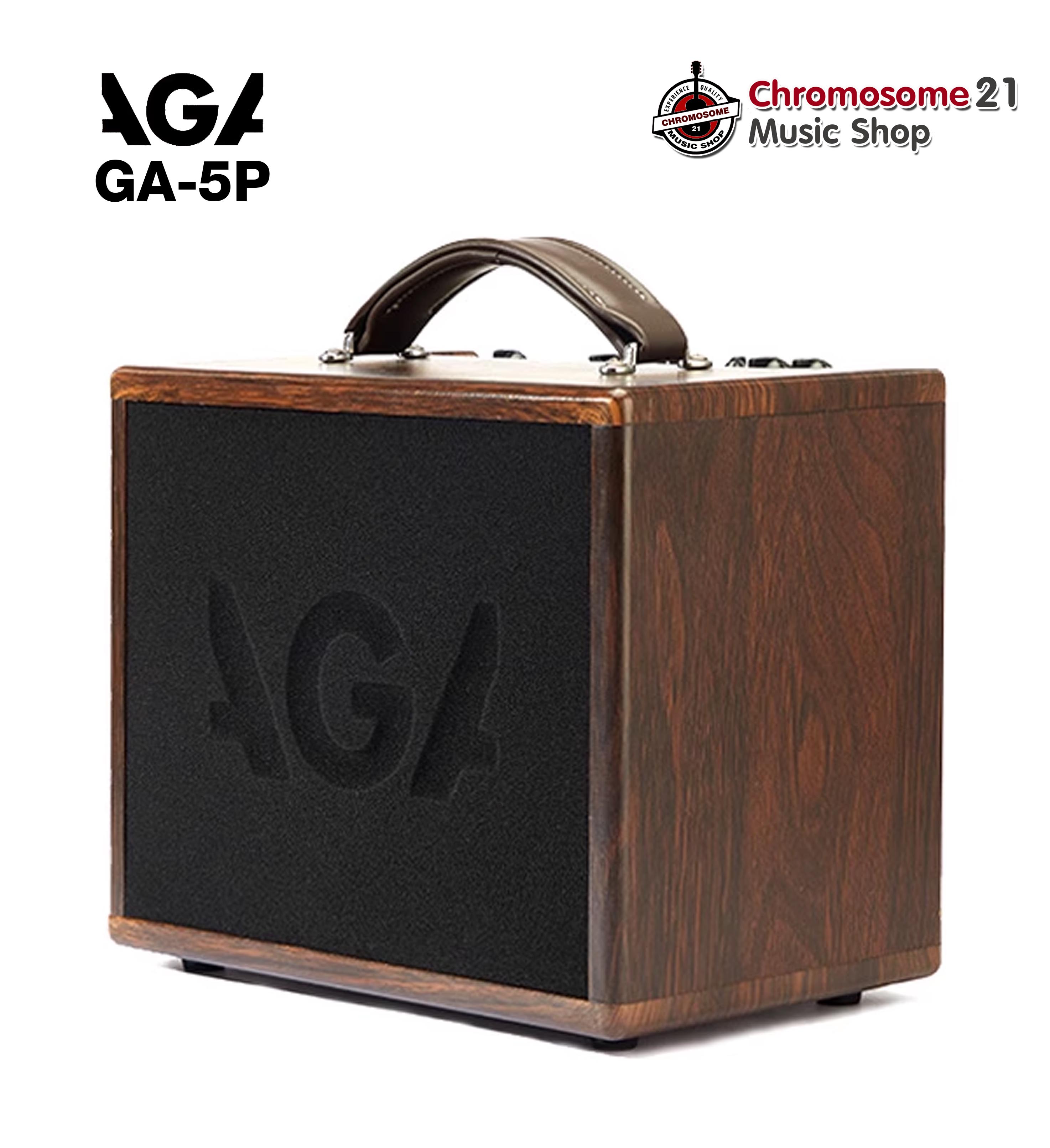 แอมป์อคูสติก AGA GA-5P 45 วัตต์ มีเอฟเฟค Reverb ,Chorus มี Bluetooth แบตเตอรี่แบบชาร์จไฟ