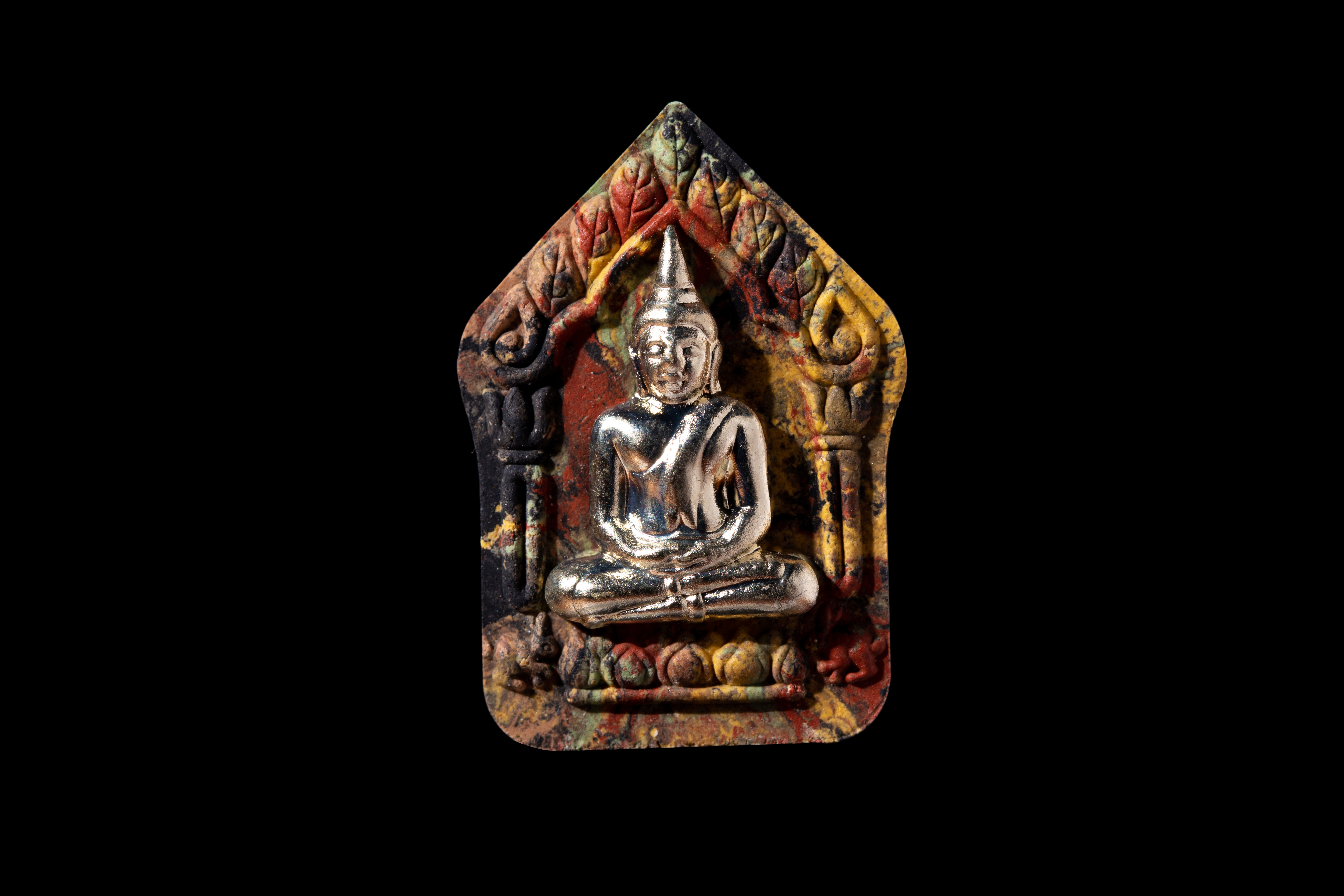 ขุนแผนพิมพ์หน้ากากเงิน หลังกุมารทอง หลวงปู่แย้ม วัดสามง่าม จ.นครปฐม