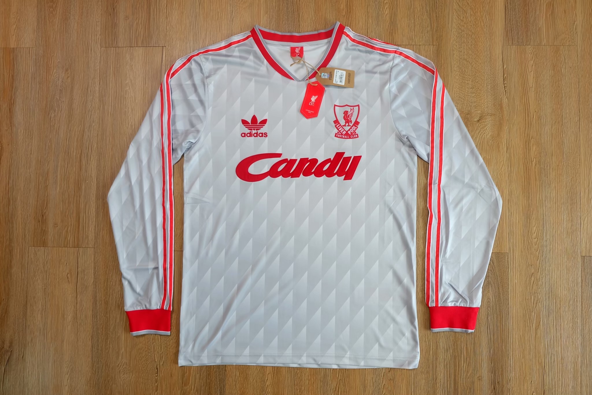 Retro เสื้อฟุตบอลย้อนยุค ลิ้วพูล เเขนยาว 1989-90
