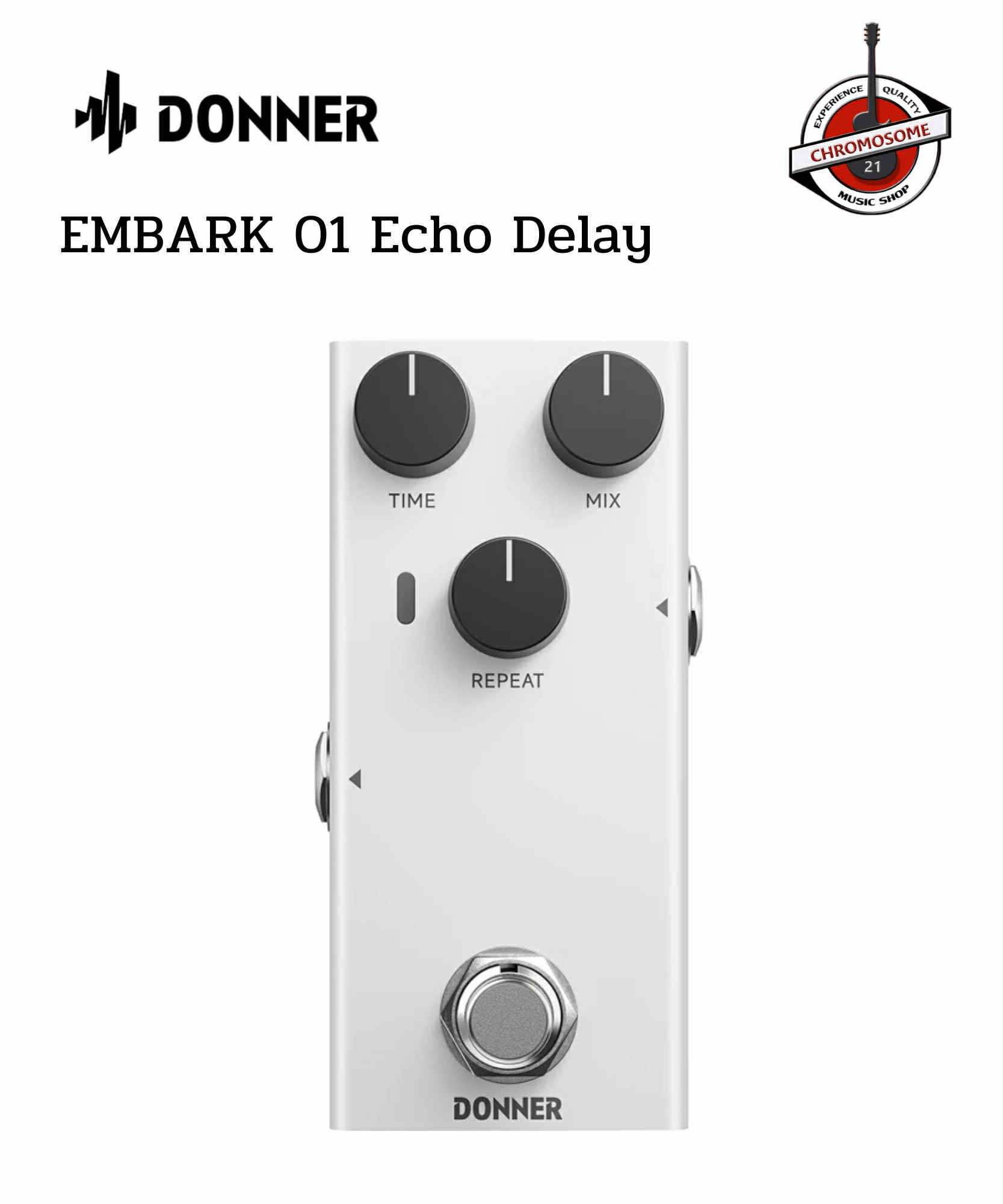 เอฟเฟคกีตาร์ Donner EMBARK 01 Echo Delay Effect Pedal