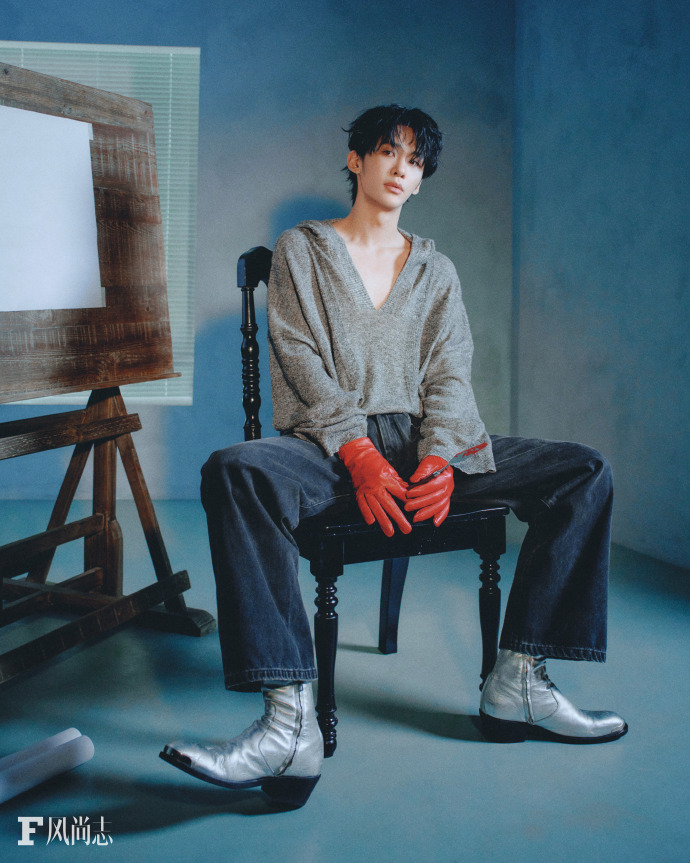 Pre - นิตยสาร F风尚志 หวังเฮ่อเหย่ 王赫野 WangHeye 2025 A/B/C+การ์ด+การ์ดโพลารอยด์