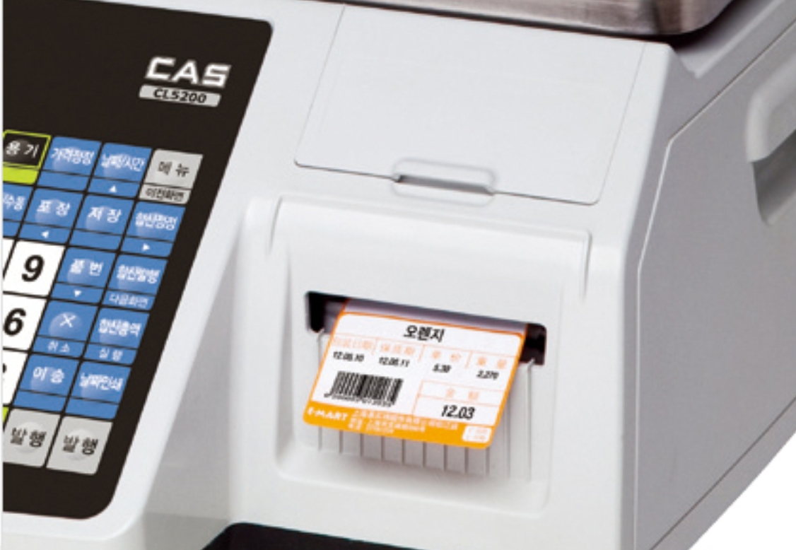 เครื่องชั่งคำนวณราคาแบบมีปริ้นเตอร์ในตัว ยี่หัอ "CAS" รุ่น "CL5200 P"