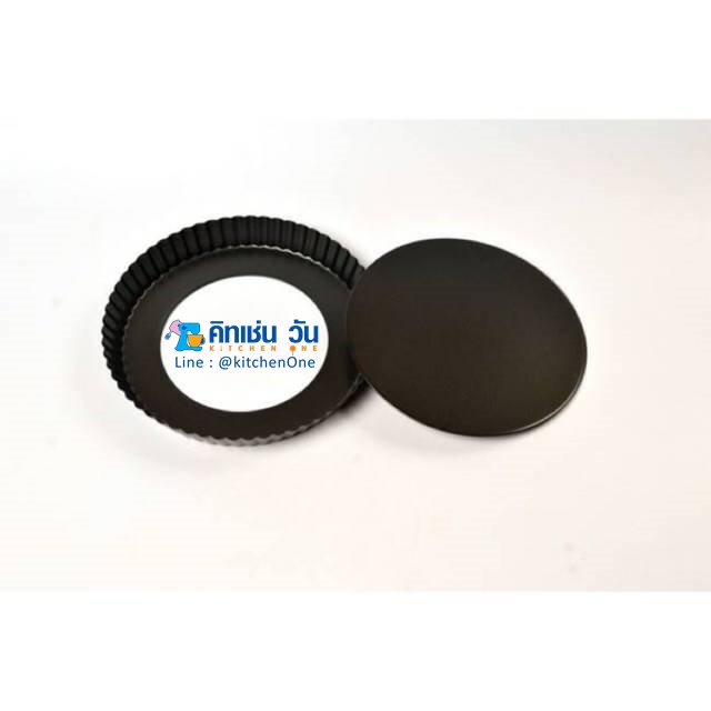 พิมพ์พายเทฟล่อน ถอดก้นได้ อย่างดี (ถาดพายเทฟล่อนถอดก้น) พิมพ์พายถอดก้นขอบหยัก พิมพ์ทาร์ต non-stick