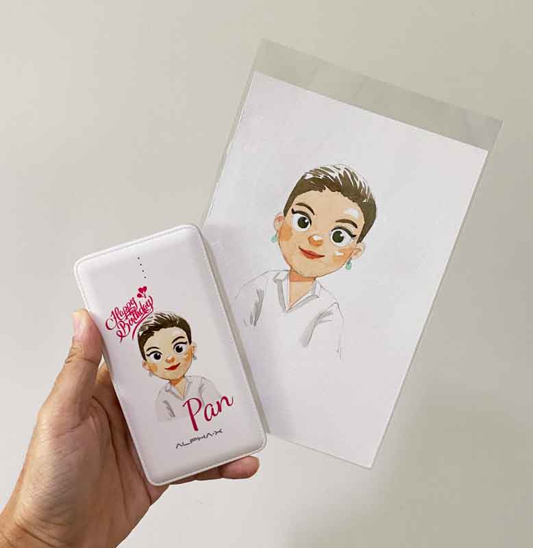 Power Bank แบตสำรอง รูปคู่ คู่จิ้น ลายการ์ตูนเกาหลี