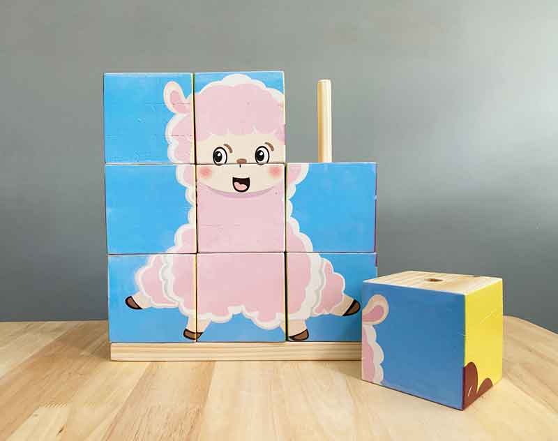 พิมพ์บล๊อกไม้ พิมพ์ของเล่นไม้