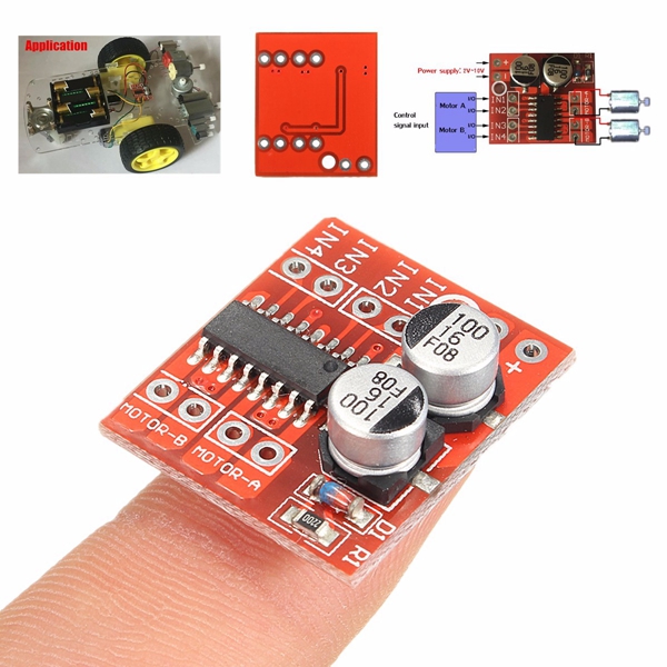 L298N Mini Dual Motor Driver mx1508 บอร์ดขับมอเตอร์ 2 ช่อง 2-10V 1.5A (สินค้าในไทยพร้อมส่งทันที)
